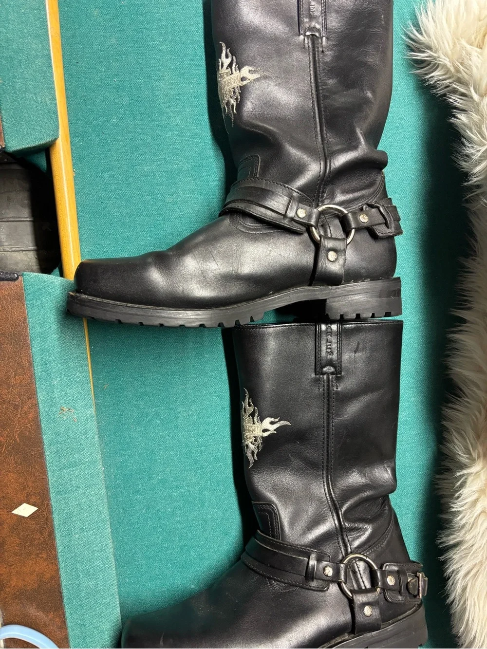 Harley Davidson Sentry Harness Motorcycle Boots Men’s 91055 Size 10